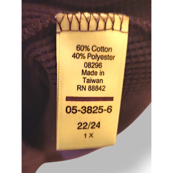 Woman Within Women's Plus Size 1X Purple Thermal Knit A-Line Dress W/ Pockets - Picture 5 of 7